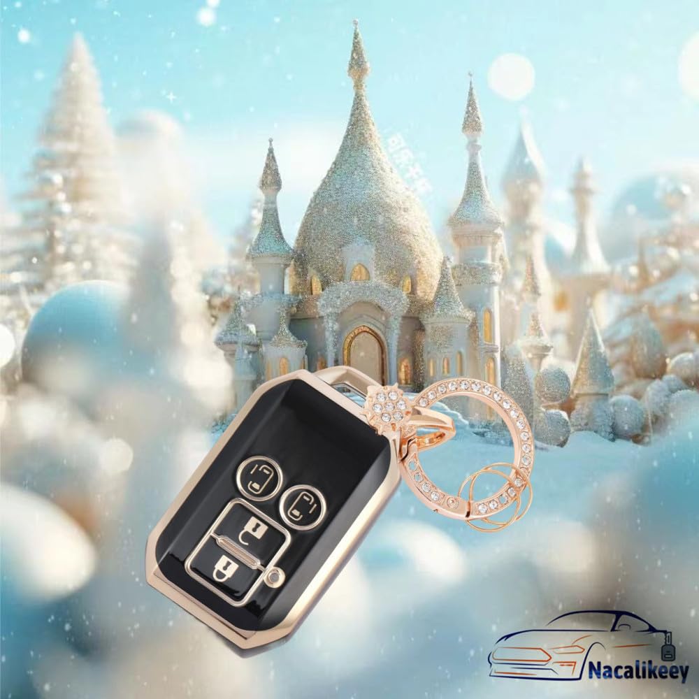 Nacalikeey Cute Key Case Compatible with Suzuki Spacia Flair and Smart Snow Also Compatible with the New Swift RS Sparkling Key Cover Hustler, Jimny,