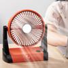 USB Small Desk Fans 2  s LED Silent 5000mAh Battery Re able Portable Desk Fan for   Outdoor Camping