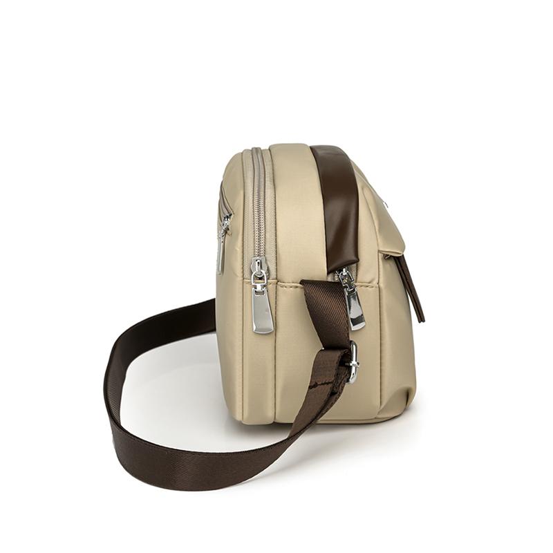 Crossbody Bag Women's Commuter Shoulder Bag Water-Repellent Multi-Compartment Large Capacity Mobile Phone Bag