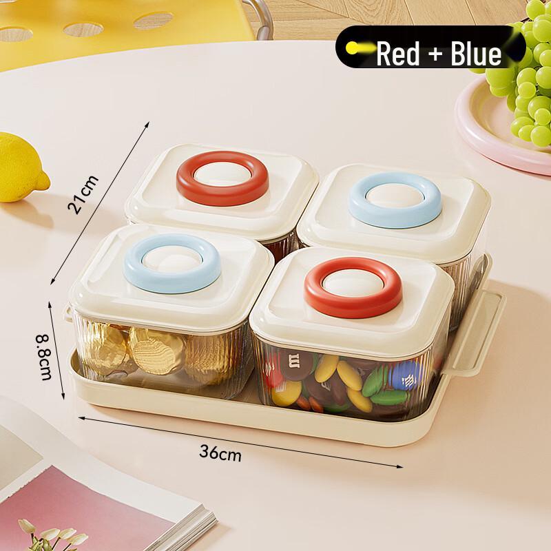Ru Han European Style Bamboo Fiber Snack Tray Set