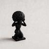 Desktop Ornament, Stress Relief Dark Matte Texture Figure, 3D Printed Funny Brain Sculpture for Office Study