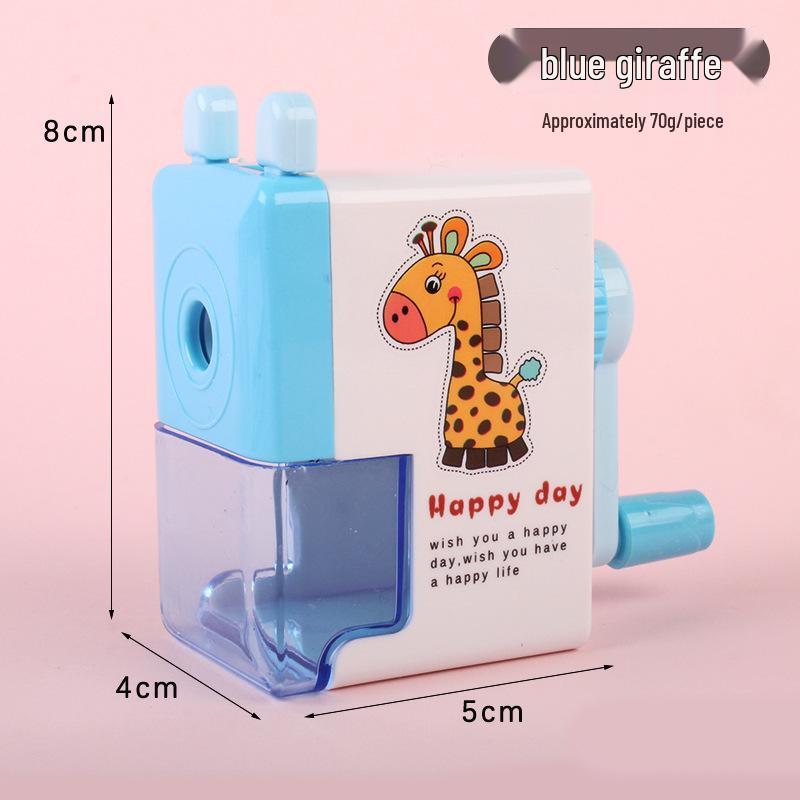 Creative Labor-Saving Hand-Crank Pencil Sharpener with Storage