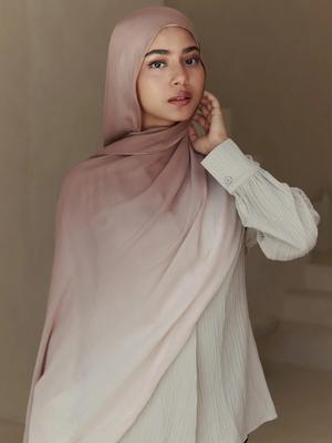 Nový Ombr Modal Hijáb Šátek Prémiový Gradientový Viskózový Bavlněný Hijáb Pro Ženy Zavinovačky A Šály Čelenka Turban Foulard Bandana