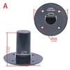 Universal Speaker Stand Top Hat Poles Mount Bracket For 12/15Inch Cabinets Heavy Duty Black Plastic Construction