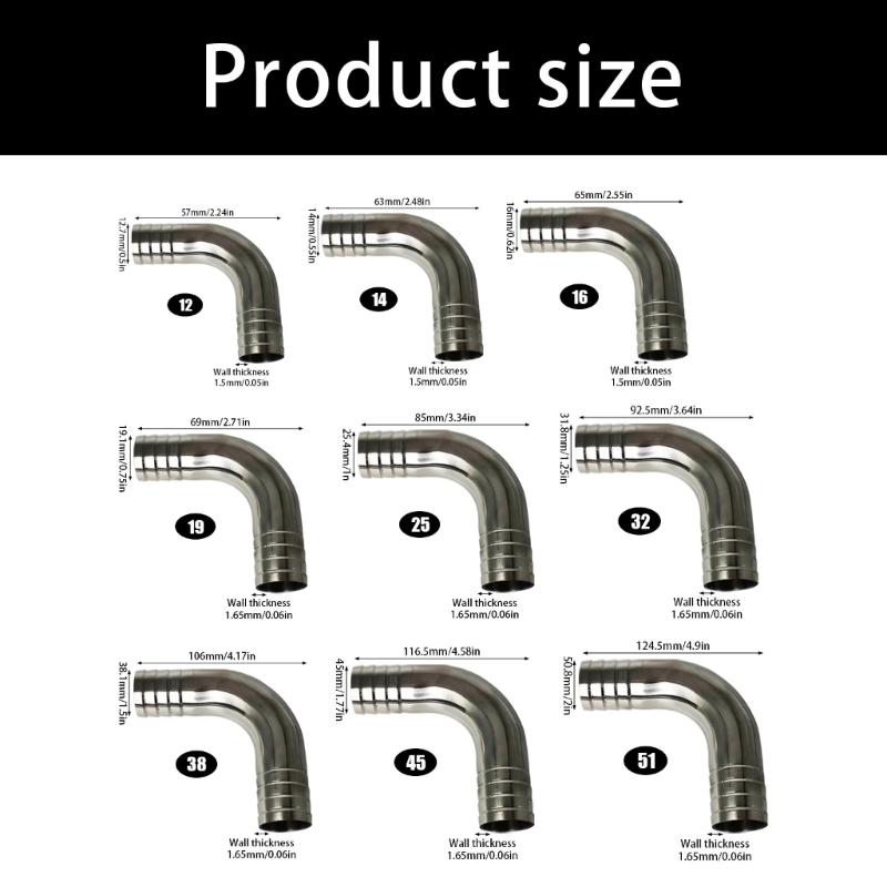 304 Stainless Steel Pipes Fitting Connector For Bathroom Sink And Bathtub Installation With High Corrosion Resistance