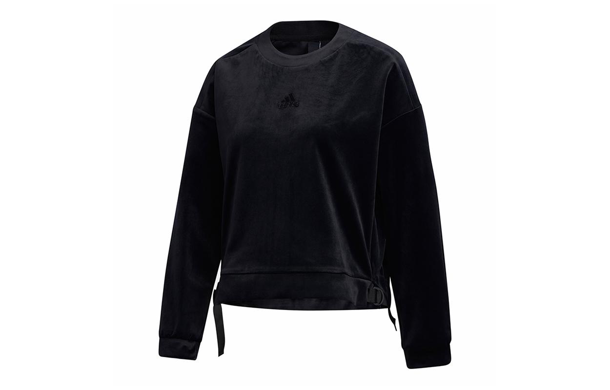 Adidas Sweatshirts Women s Black Crew Neck Moderate Regular GM1461 M
