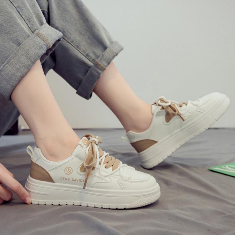 Spring Women's White Shoes Breathable Versatile Sports Casual Dad Shoes Sneakers