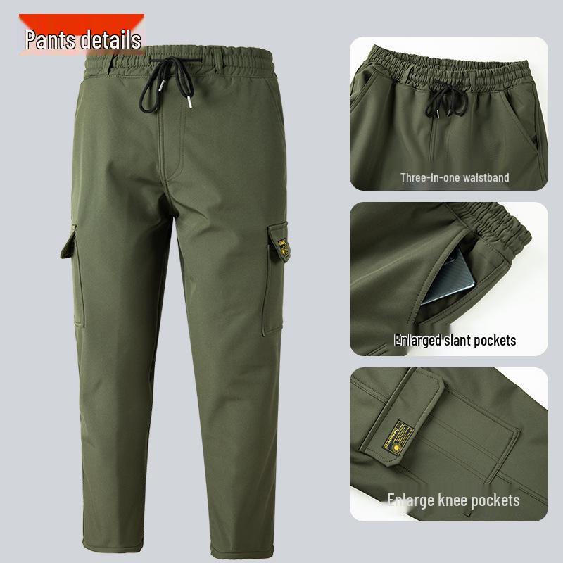 

Мужская водонепроницаемая и утепленная зимняя рабочая одежда: Флисовая подкладка, Защита от холода, Прочный для строительства. M (95-110 kg)