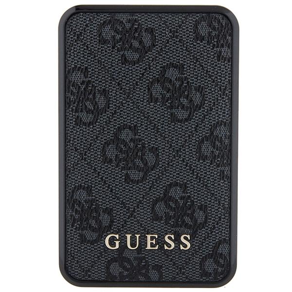 Guess Powerbank 18W Gupb10Dp4Gegk10000Mah Czarny/Black 4G Leather Metal Logo