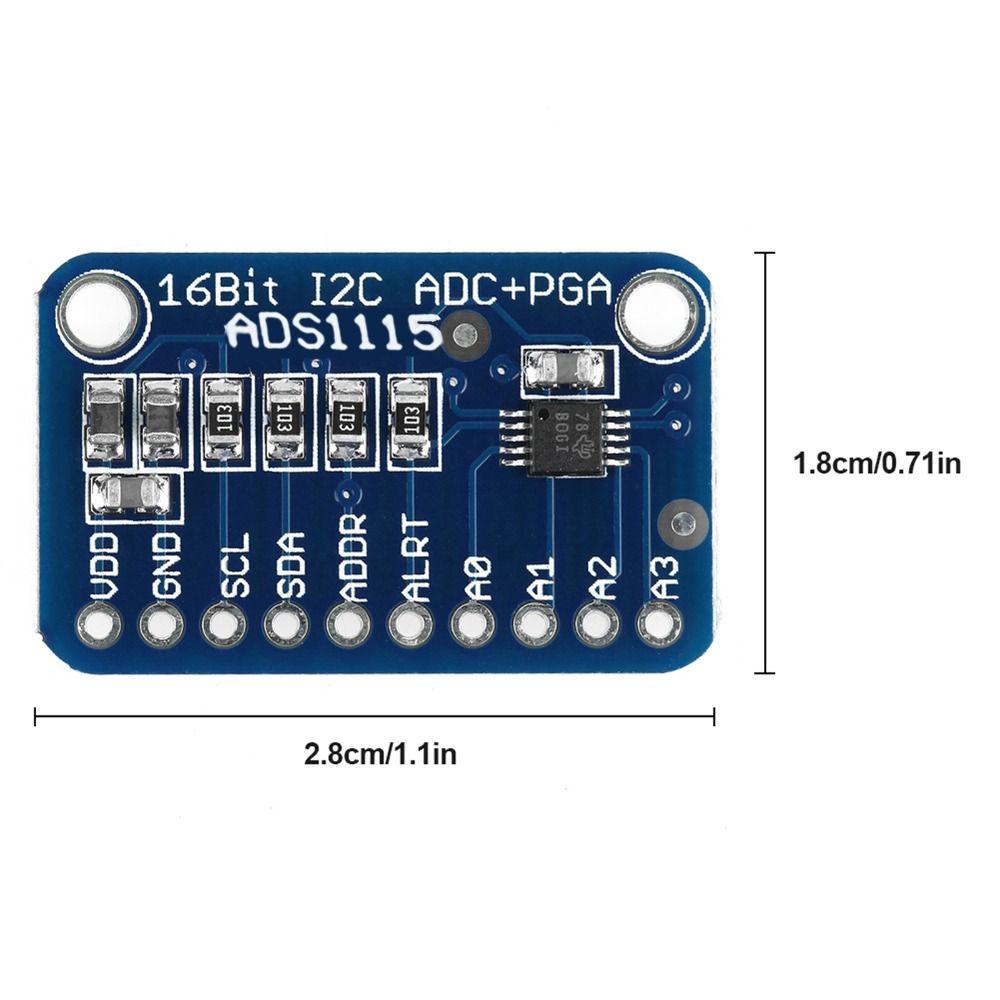 ADS1115 Analog To Digital Module 4 Input Channels 16Bit I2C Development Board  Electronic Projects