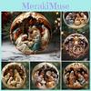 Festive Car Decoration Acrylic Christmas Religious Pendant Car Decor Interior