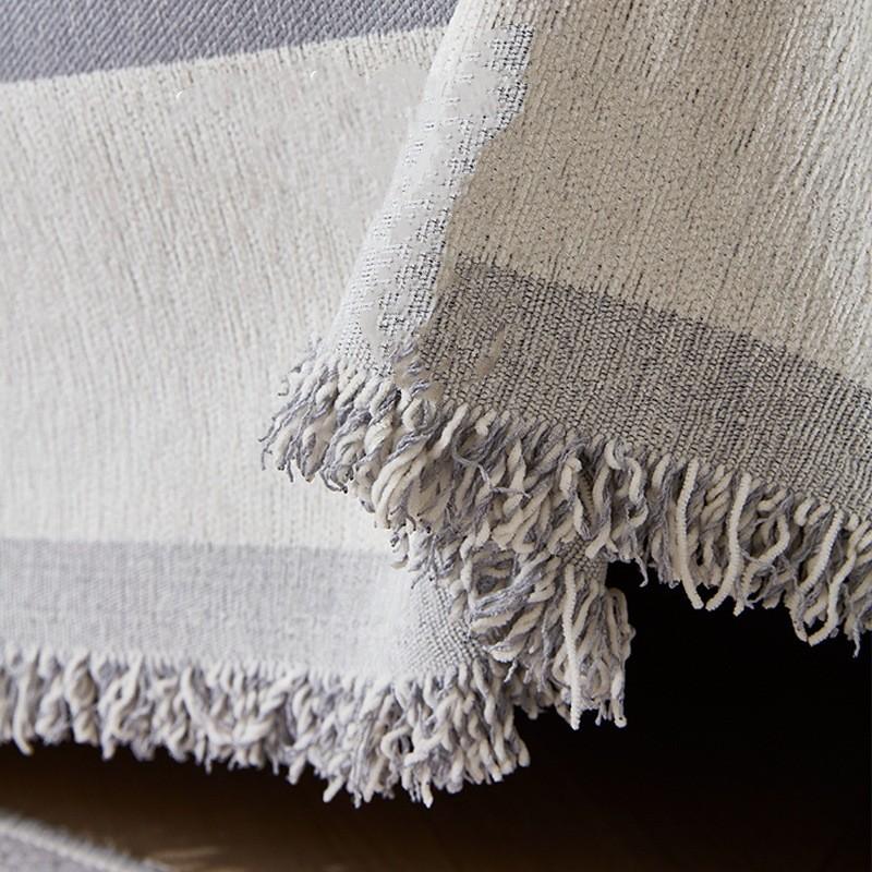 Japanese Style Sofa Cover with Tassel, Two Sides Throw Blanket, Sofa Covers, Geometric Lines, Towel Ins, Home Decor, Tapestry