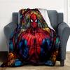 1PC Stained Glass SpiderMan Outdoor Blanket Lightweight Flannel, Soft & Warm, All-Season Use for Sofa, Outdoor, Camping, Living Room, Office36