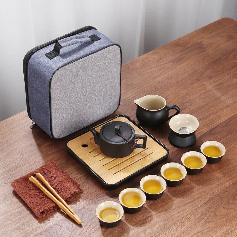 Qiu Qiao Portable Silver Kung Fu Tea Set
