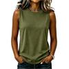 Women's Sleeveless Tank Top Round Neck T Shirt Casual Lightweight Summer Blouse Soft Fabric Relaxed Fit