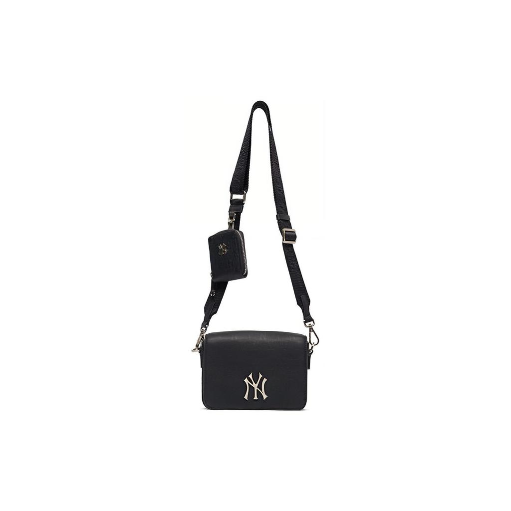 New MLB Monogram Collection Cotton Polyester Combo Bag Crossbody Bag Shoulder Bag Regular Women's Black 3ACRS032N-50BKS