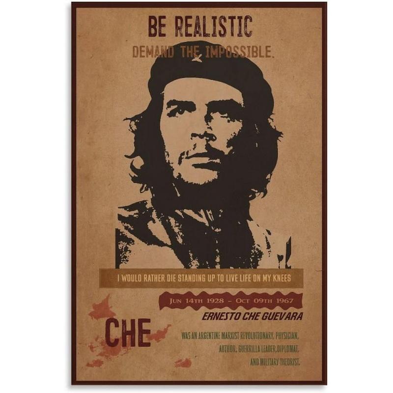 Metalowe Puszki Znaki Che Guevara Dekoracja Ścienna Tablica Winylowa Sztuka Ścienna Plakat Malowidło Żelazne dla Jaskini Mężczyzny Domowej Kawiarni Ogrodowego Klubu Baru