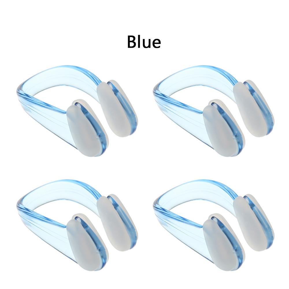 4PCS Small Size 6 Colors Silicone Soft Swimming Nose Clip Swim Earplug Pool Waterproof Earplug Suit Accessories For Adult Kids