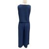 Sommer ärmelloses 2-teiliges Outfit für Damen, lässiges Crop-Cami-Top und weite Hosen, Loungewear-Partnerlook-Sets mit Taschen