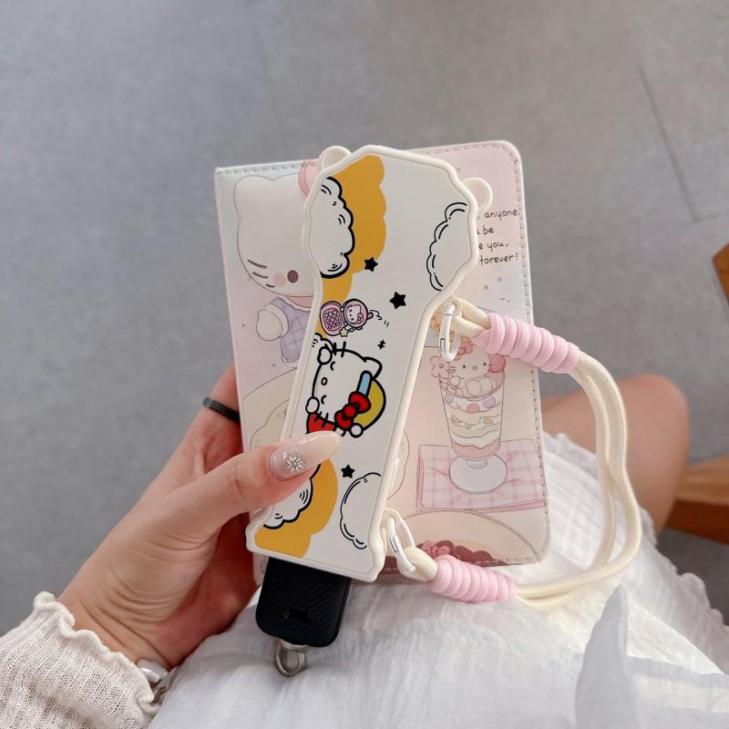 DJI Pocket 3 4 Compatible Camera Protective Case With Strap Cartoon KT Cat Shinchan Design Vloggers