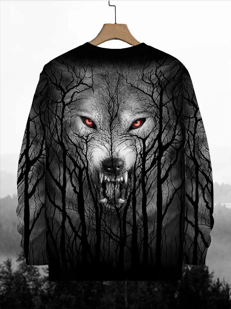 Fashion Skull Pattern 3D Printed Men's T-Shirt Casual Outdoors Long Sleeve T-Shirt Unisex Autumn Unisex T-Shirt Men's Clothing