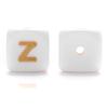 10Pcs 12mm Silicone Letters Beads English Alphabet Baby Teether For Personalized Name Pacifier Chain Clip Toys Accessories