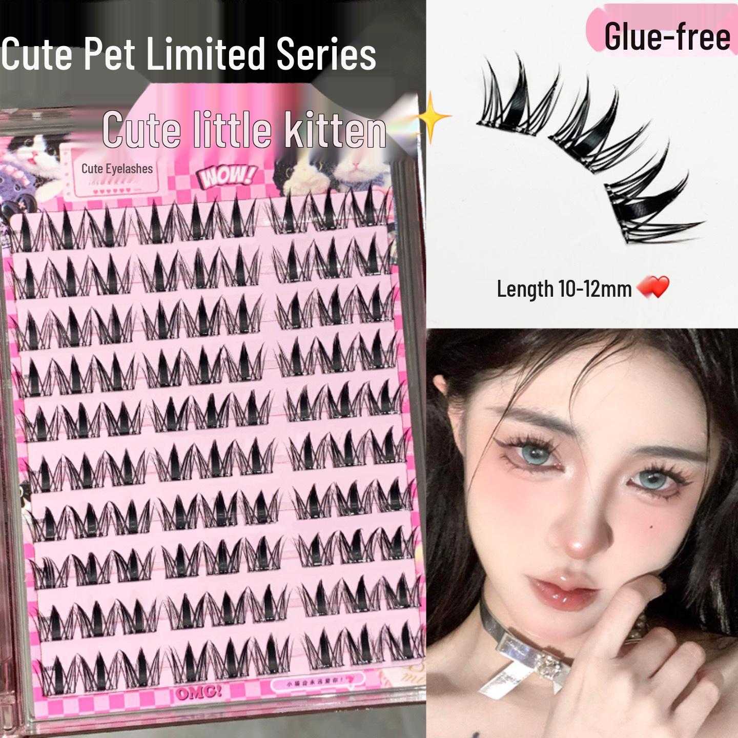 

Camellia False Eyelashes - Large Capacity, Upgraded, Glue-Free, Natural Look