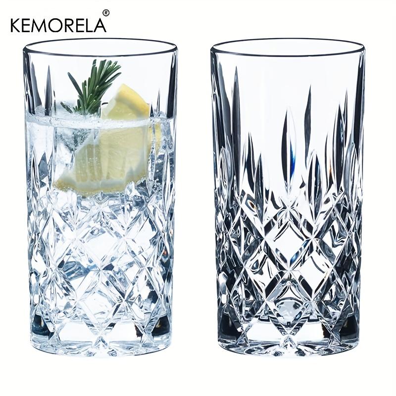423ML Stemware 1/2 PCS Glass Cup Parties Glassware for Drinking Water Beer or Soda Stylish and Elegant Tableware Dishwasher