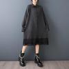Long sleeve plus size cotton vintage new in dresses for women spring autumn casual loose midi Shirt dress