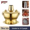 yuan yang copper charcoal hotpot, 18.1-20cm diameter