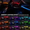 EL Wire Car LED Ambient Light Car Interior Decorative Lamp For Universal DIY Flexible Hidden Cuttable Colour Acrylic Strip 110cm