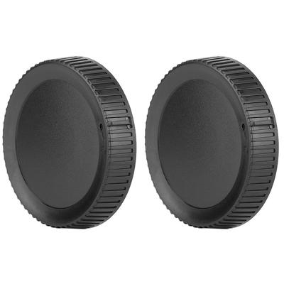 2 Pcs Black Universal DSLR Camera Lens Cover Rear Cap for Nikon Z6 Z7 and Z Mount Cameras