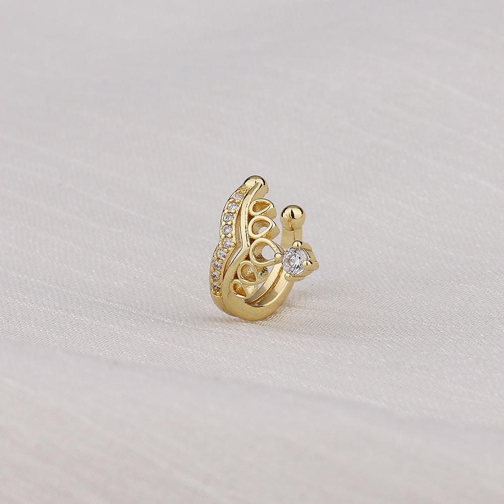 1pc Delicate Zircon Cute Clip Earrings for Women Female No Piercings Buckle Ear Cuff Fake Cartilage Ear Fashion Jewelry EF129