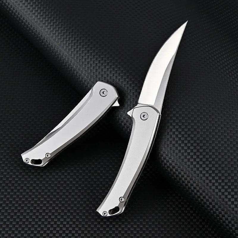 D2 Steel Folding Pocket Knife High Hardness EDC Tool for Camping Hiking Household Box Cutter Express Unpacking