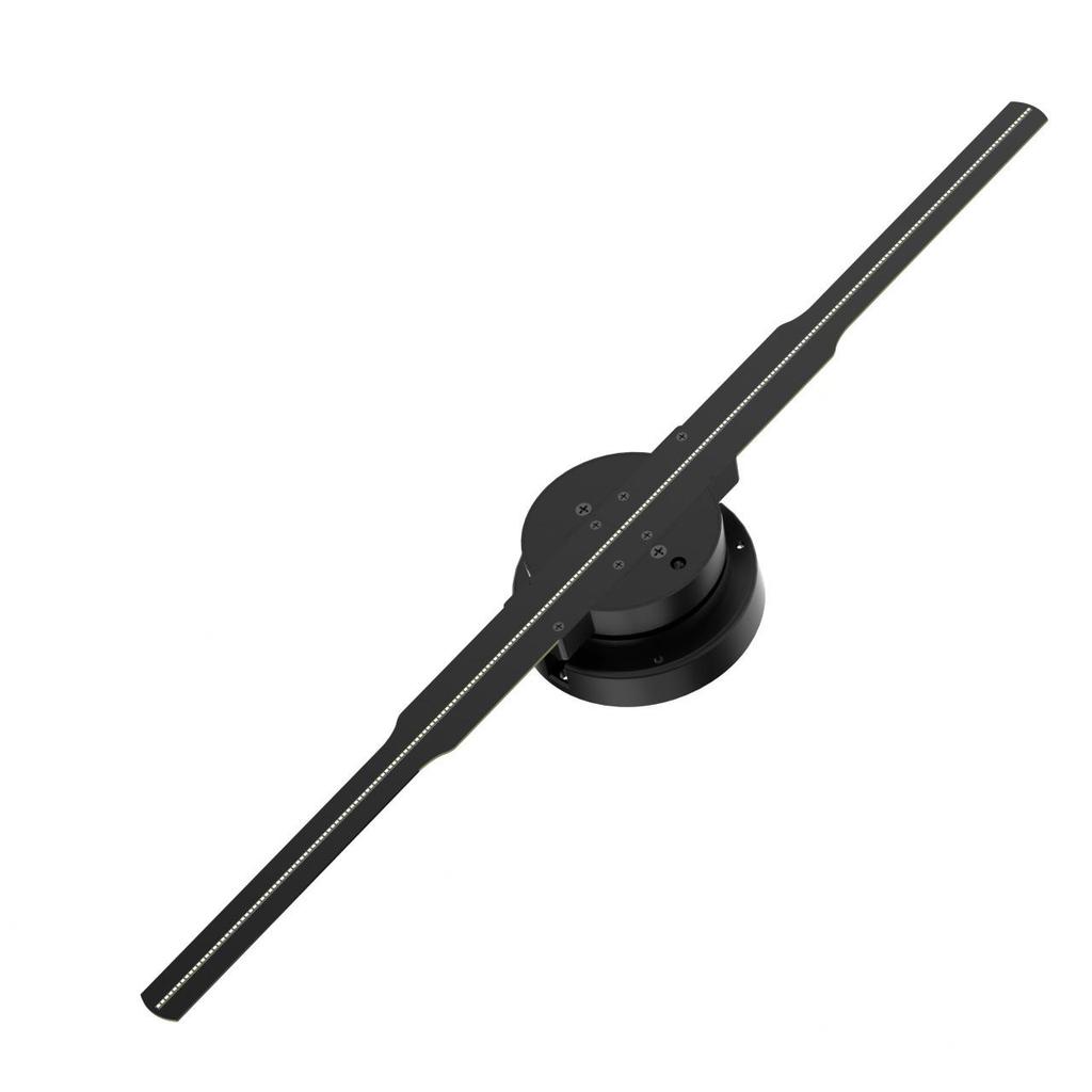 42CM 3D Holographic LED Fan Projector: Wall-Mounted Rotating Display for Aerial Advertising