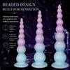 Extra Long Anal Beads for Men Women - Flexible Silicone Anal Plug for Deep Stretching & Gradual Expansion, Adult Toy
