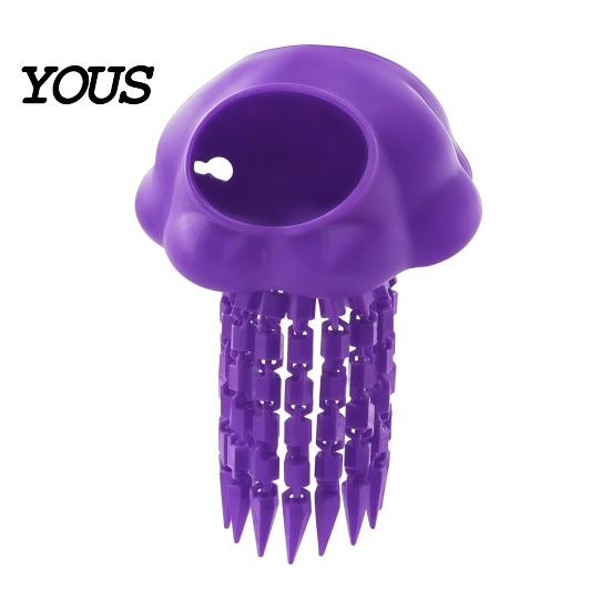 Floating Jellyfish Ornament Aquarium Hide, 3D Printed Fish Tank Reduce Aggression in Hideout, Decorative Shelter Cave for Pleco Shrimp Betta