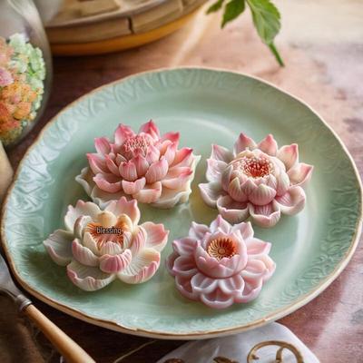 National Style Lotus Silicone Baking Mold Set