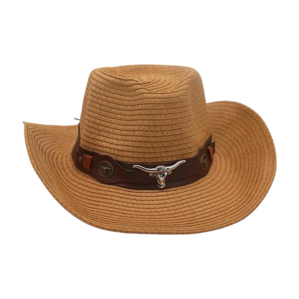 Prairie Vacation Travel High-End Sense Woven Straw Hat Retro Ethnic Style Hand-Embroidered Sunscreen Windproof Straw Hat