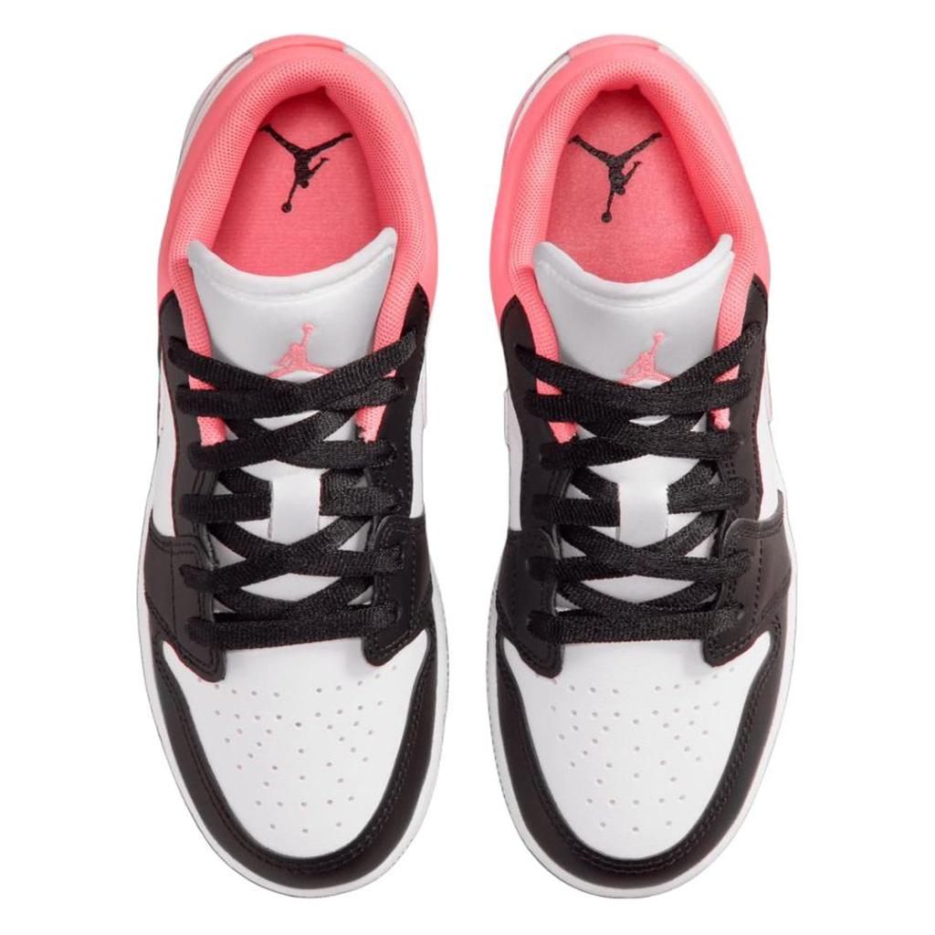 Jordan Air Jordan 1 Low top Children's Basketball Shoes White Pink Unisex 553560-025