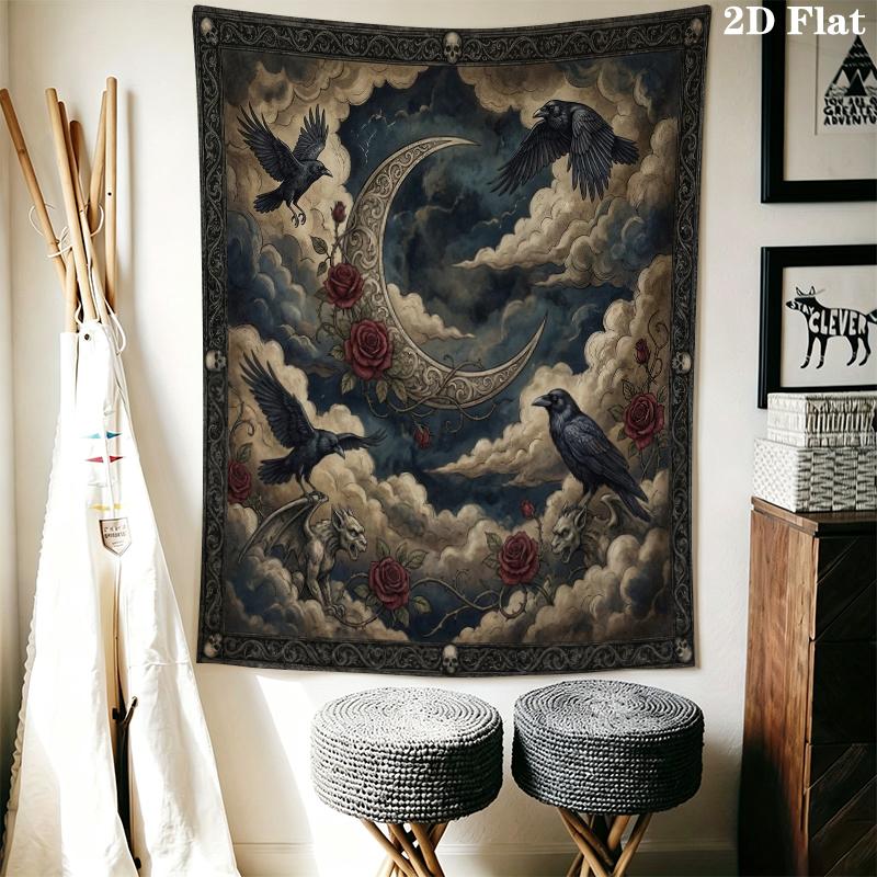 Sky Wall Tapestry Aesthetic Wall Hanging Printed Fabric Blanket Decorative Tapestries for Bedroom Living Room Home Decor