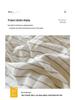 Skin-Friendly Washed Cotton Dorm Three-Piece Set: Stripe Duvet Cover & Pillowcase, Single/Double Size, Class A Quality