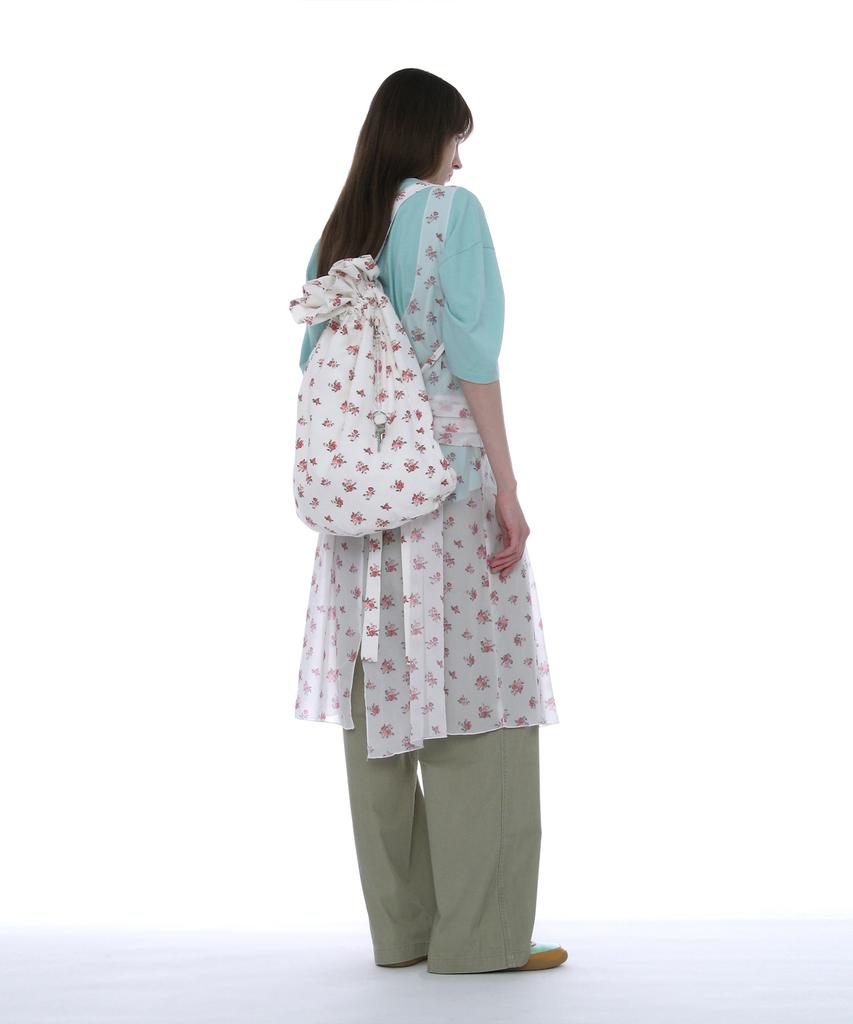 Partimento Women Washed Keyring Sling Bag_White Floral
