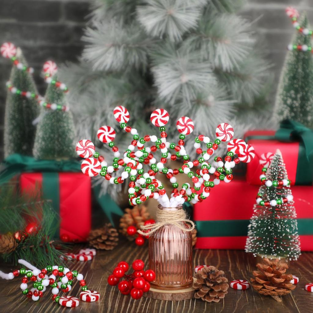 Christmas Curly Candy Cane Pick with Arbitrary Change of Form Design for Wedding Christmas Eve New Year