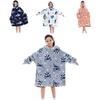 Délicieuse Grande Couverture Sweat à Porter Pour Enfants Tissu Doux Chaud Confortable Avec des Illustrations Amusantes
