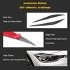 For BMW 3 2014- Carbon Fiber Headlight eyebrow Scuff Cover Sticker Decor US