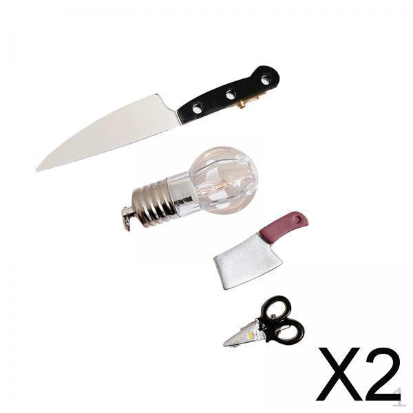 

2xMini Knife Hair Clips Small Hip Hop Creative Pins for Women Girls Party