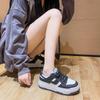 Koreansk versjon av små hvite sko Dame Vår Nye Student Board Sko Dame Tykksålede Muffin Sko Allsidige Fritidssko