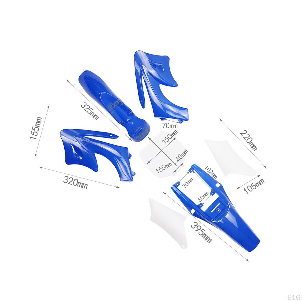 Body Mudguard Kit Accessories, Easy to Install ,High Performance, Premium, Spare Parts Replaces