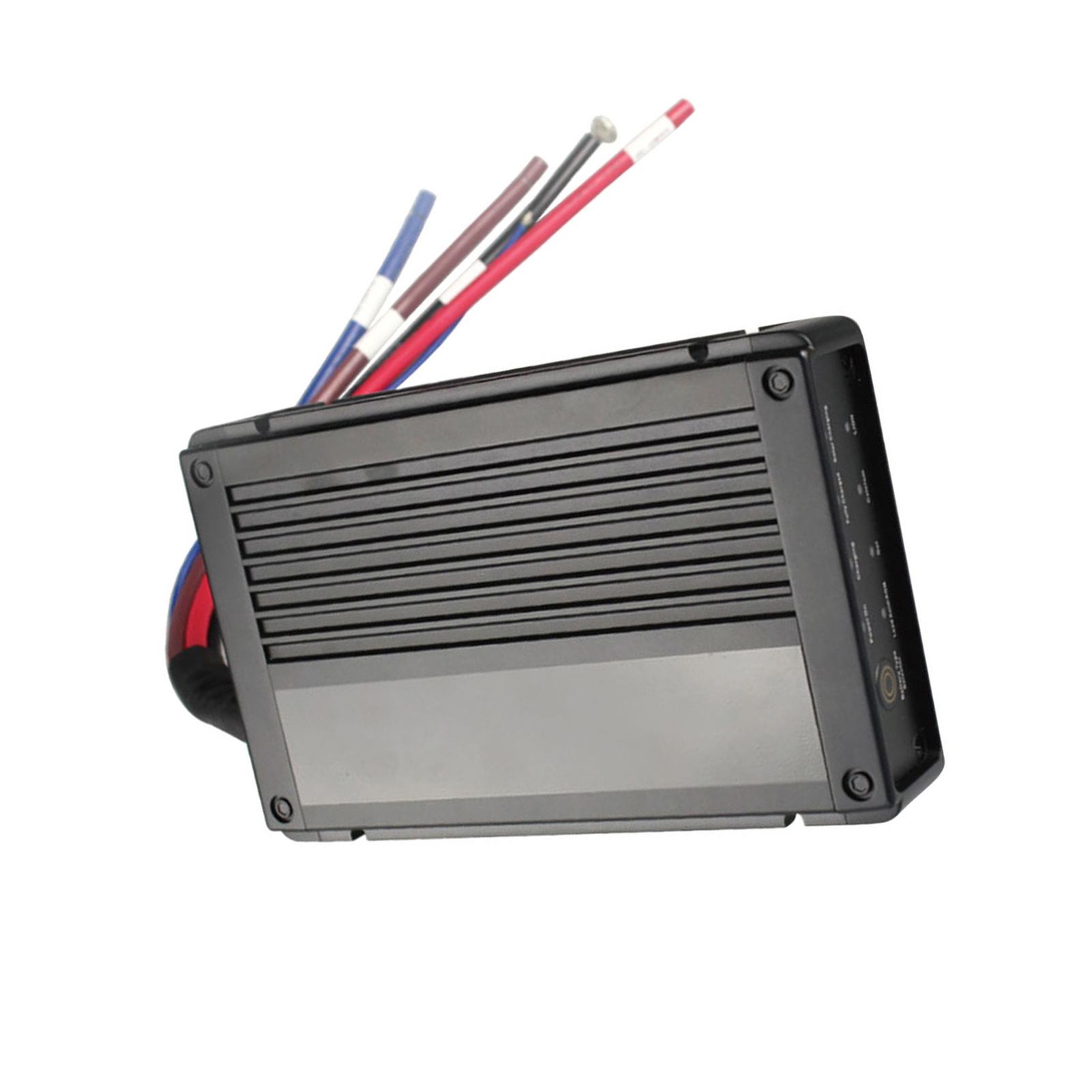 

Бортовое зарядное устройство постоянного тока 12 В 20 А IP65 водонепроницаемое, множественная защита с MPPT для 20A чёрный